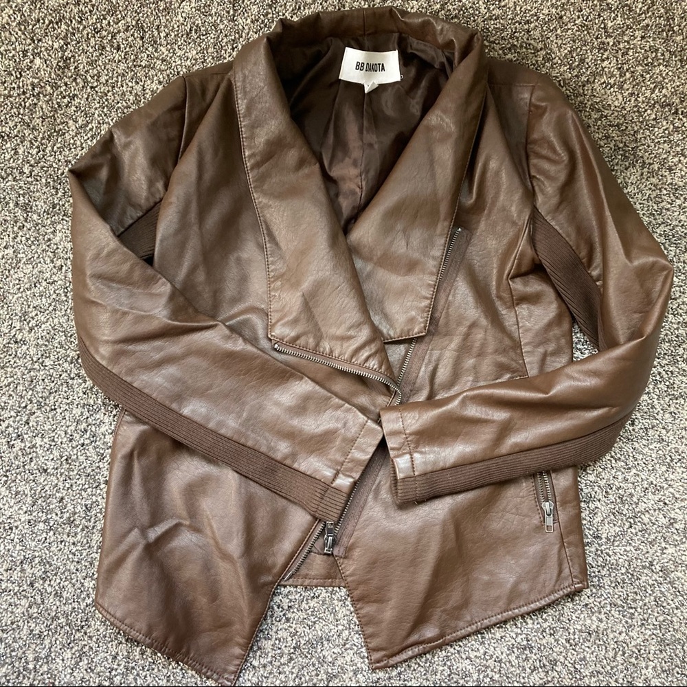 Brown Moto Jacket - image 1